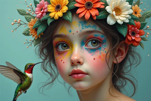 Artistic painting style AI image