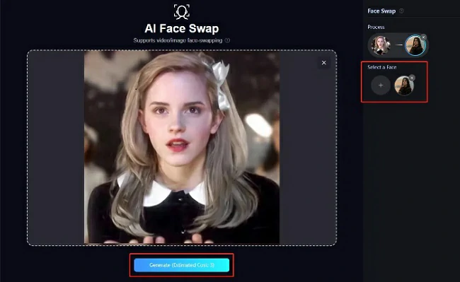 Importer une image pour échanger le visage