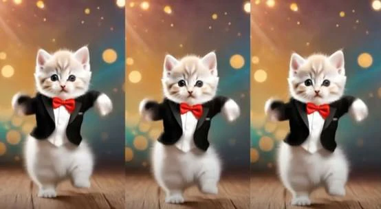 Exemple de danse de chat AI