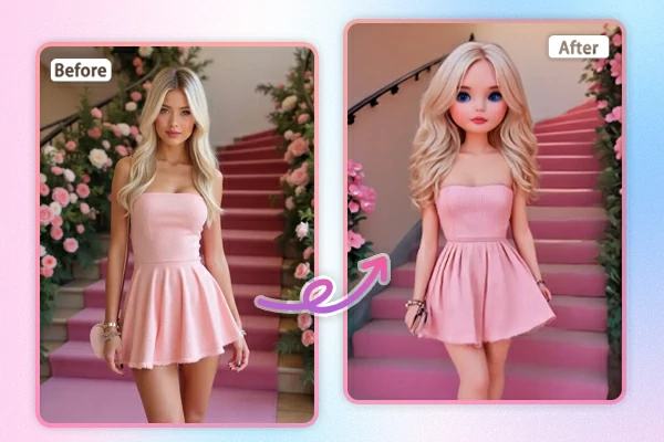 사진을 블라이드 인형으로 변환