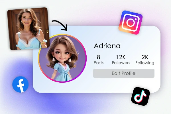 독특한 3D 아바타를 만들어보세요