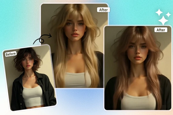 Personalizar cor do cabelo