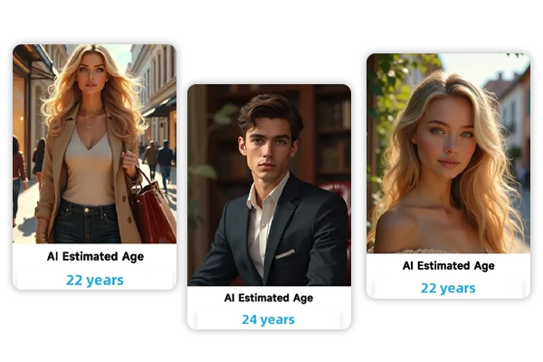 AI estimated age calculator