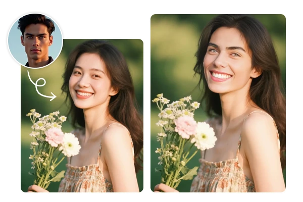 Swap head for a couple photo