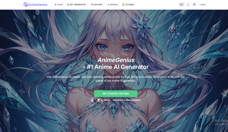 Página inicial do AnimeGenius – Gerador de hentai AI com múltiplos estilos de anime.