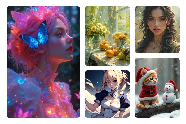 Various Style AI Artwork