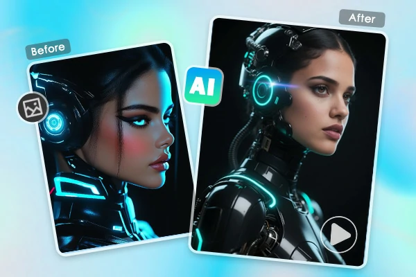 Create an AI video from a photo with the same style