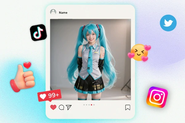 Share Cosplay on Social Media