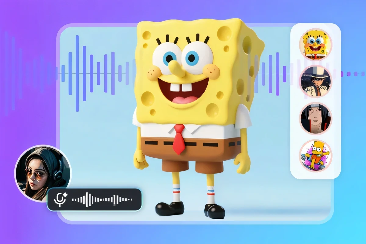 Gerador de voz de anime com IA