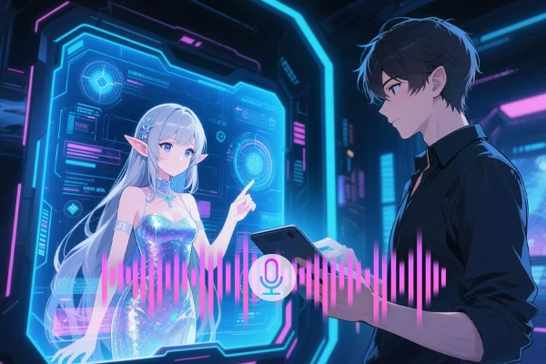 Crie vozes diferentes de personagens de anime