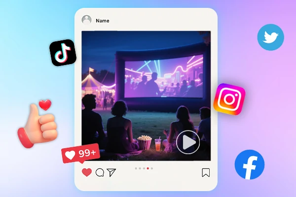 شارك الفيديو المولد بالـAI