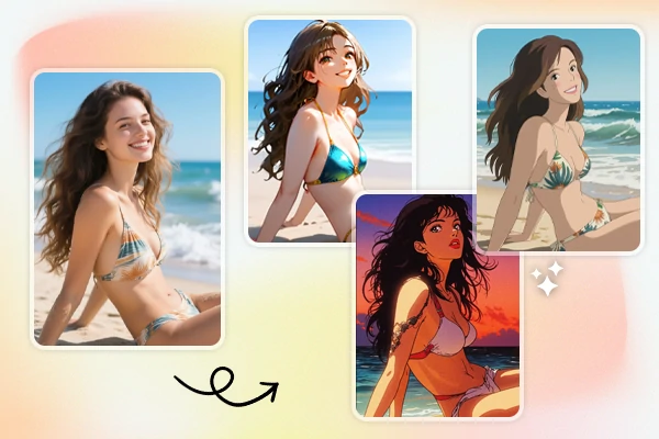 Transform image with AI filter