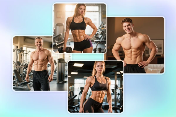 Melhore uma foto com um filtro de músculos realista com IA