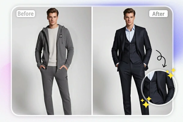 Change clothes with HD result