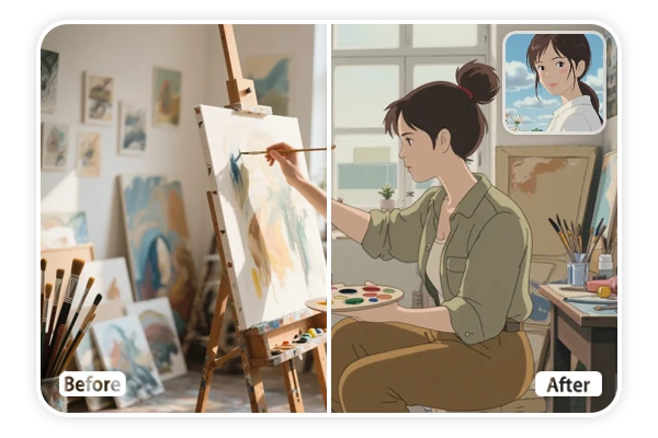 La IA convierte imágenes en varios estilos