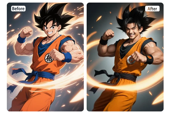 Make Any Anime Image Strikingly Real