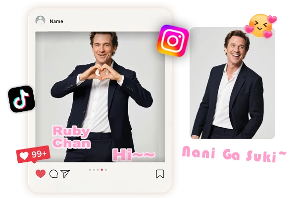 Meme di Ruby Chan su TikTok