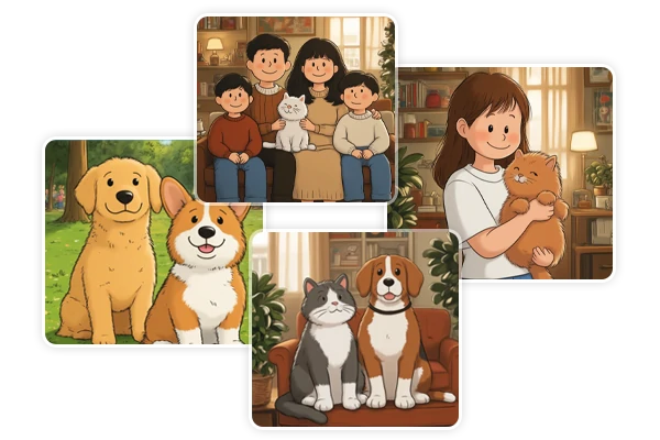 AI Snoopy Style Pet Photos