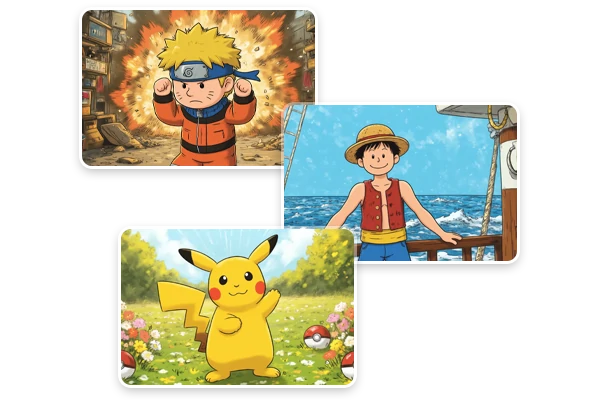AI Anime Character Transform Snoopy Style