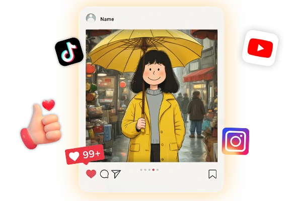 Share AI Snoopy Filter Image