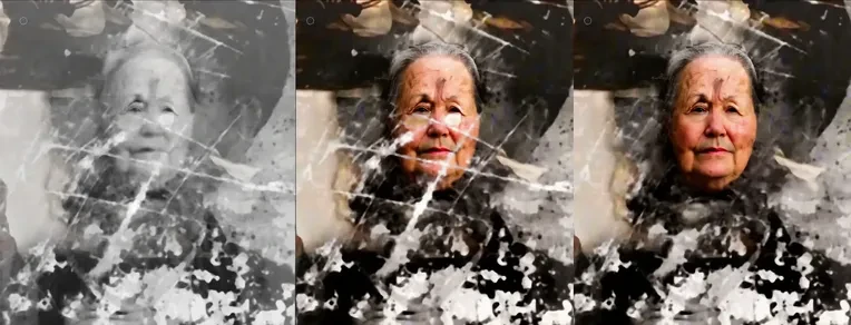 Flux+Kontext+Dev Phase II Restoration and Colourisation of Damaged Old Photograp