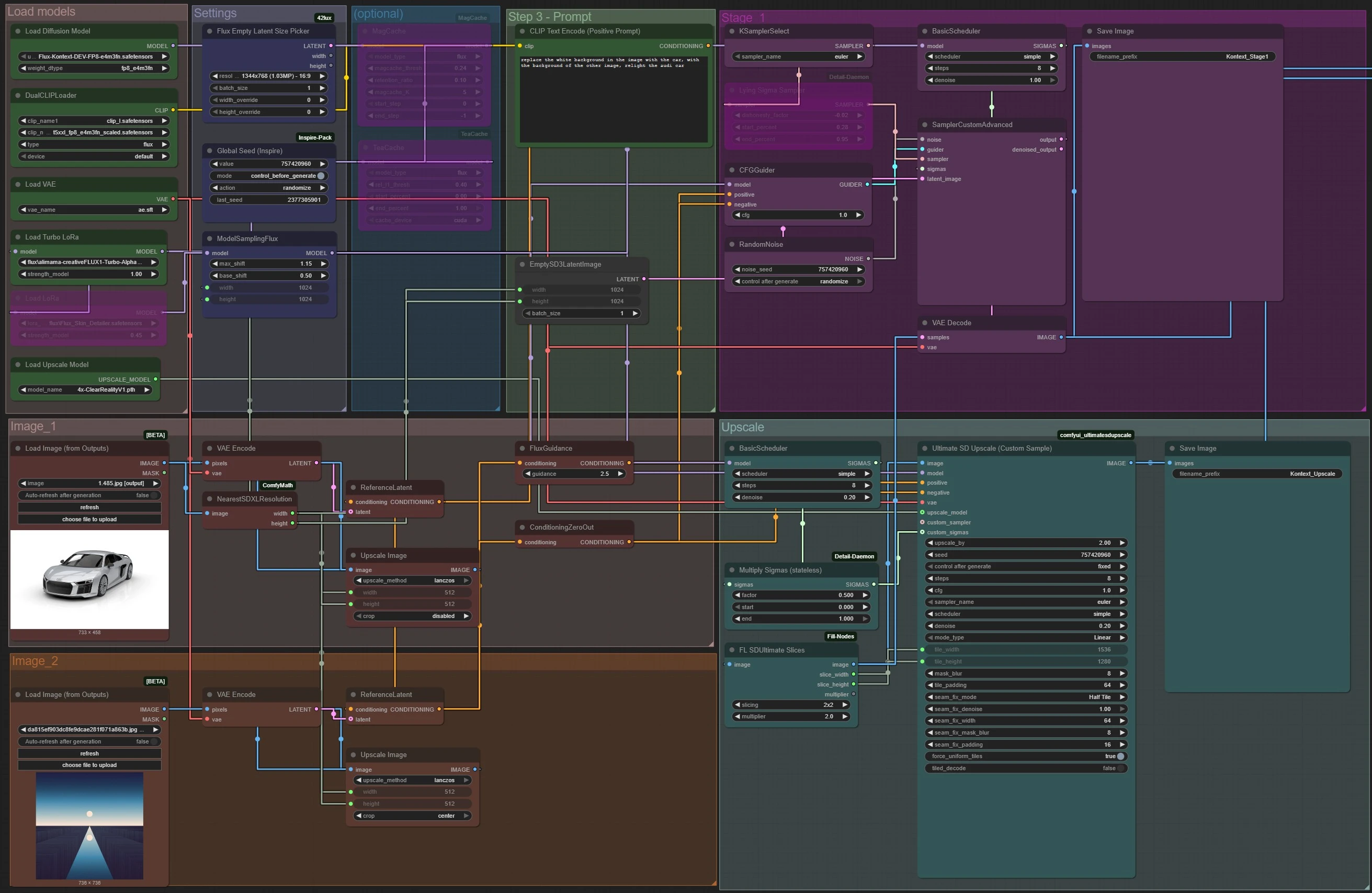 Flux Kontext Fast + Upscale Workflow [WIP]