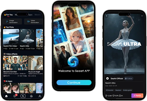 SeaArt AI Art Generator App