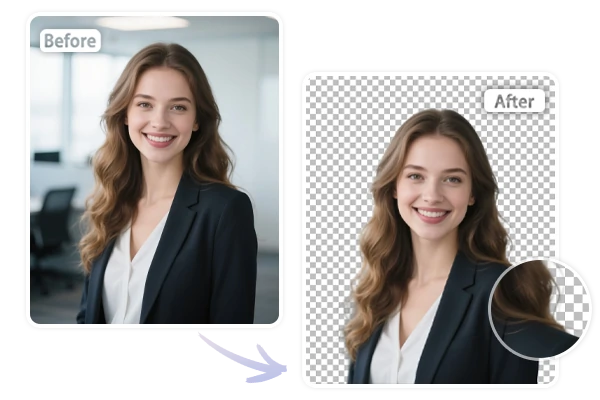 Crea una imagen de fondo transparente de alta calidad