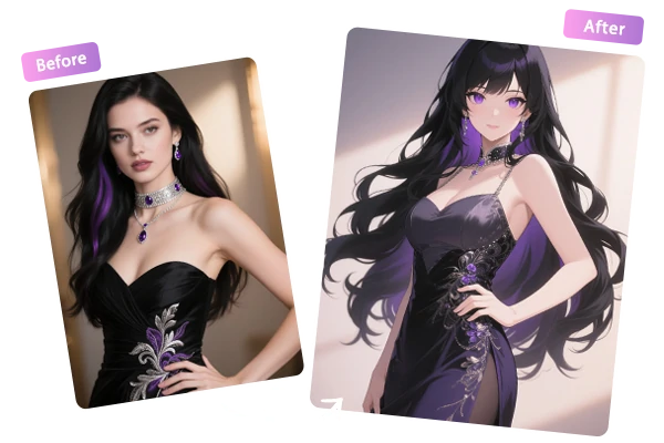 Convert a photo to an anime-style waifu