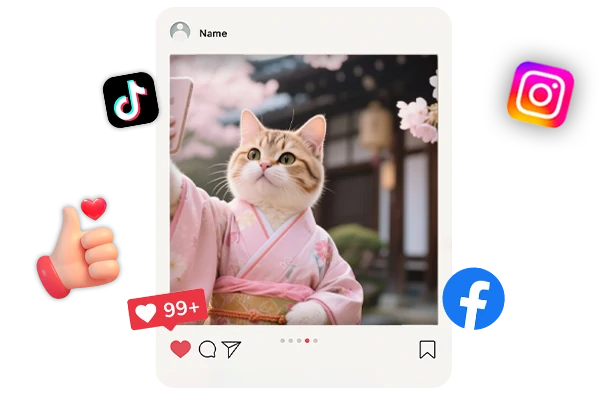 Comparte fotos virales de gatos generadas por IA