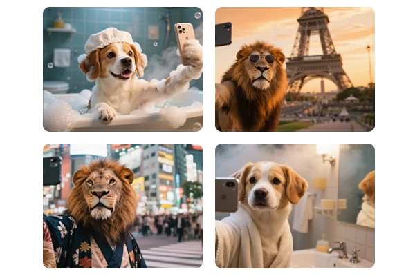 Crea más selfies de animales con IA