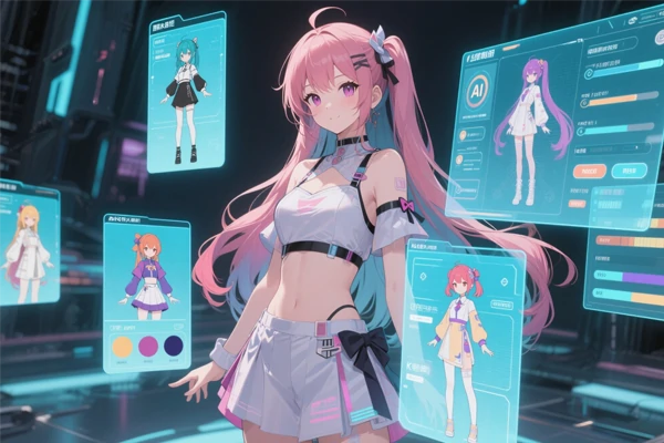 Create AI waifu from text