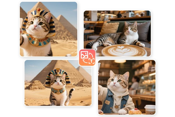 Texto con IA a Selfies de Gato