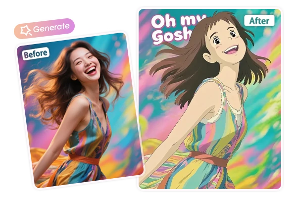 Изображение Studio Ghibli на базе ИИ