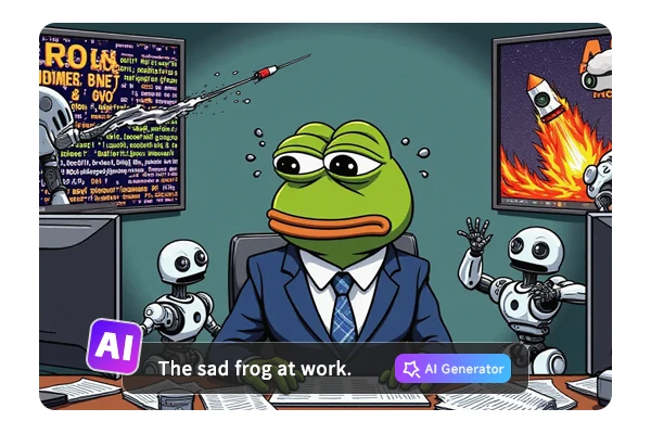 Генератор мемов с грустной лягушкой