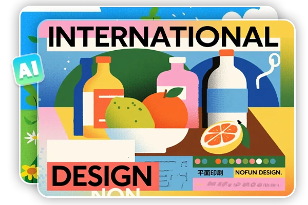 用於海報的 AI 圖像應用