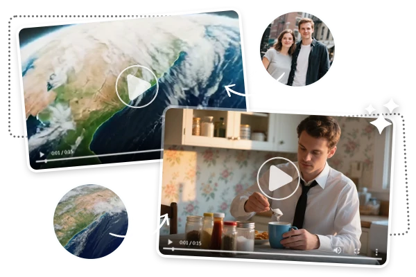 地球ズーム効果