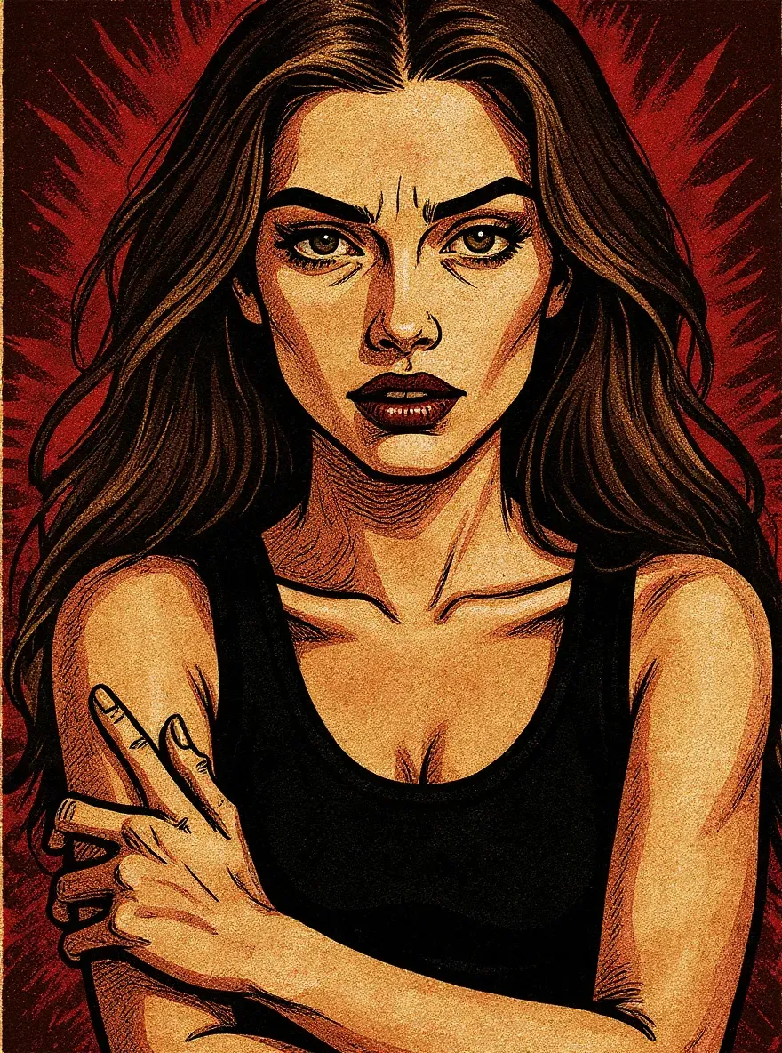 retro comic book style