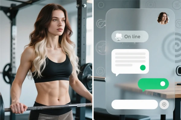 與私人教練進行肌肉聊天