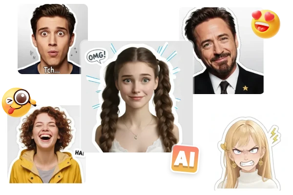 Diferentes memes generados por IA