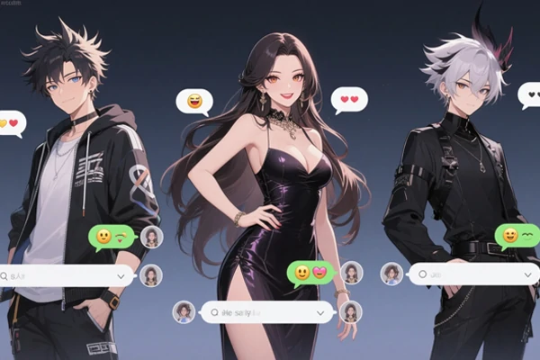 Bate-papo divertido e alegre