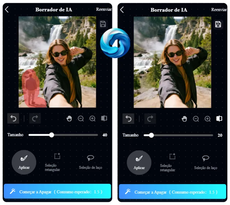 Como remover pessoa da foto usando o SeaArt pelo celular
