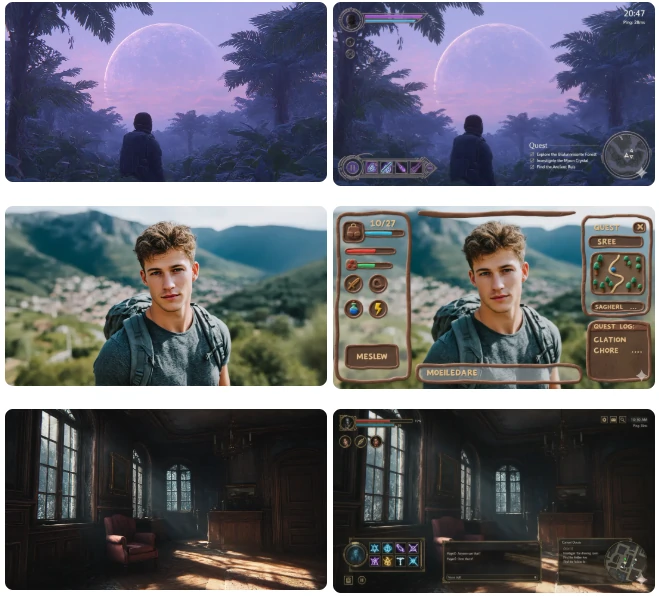 リアルライフゲームHUD