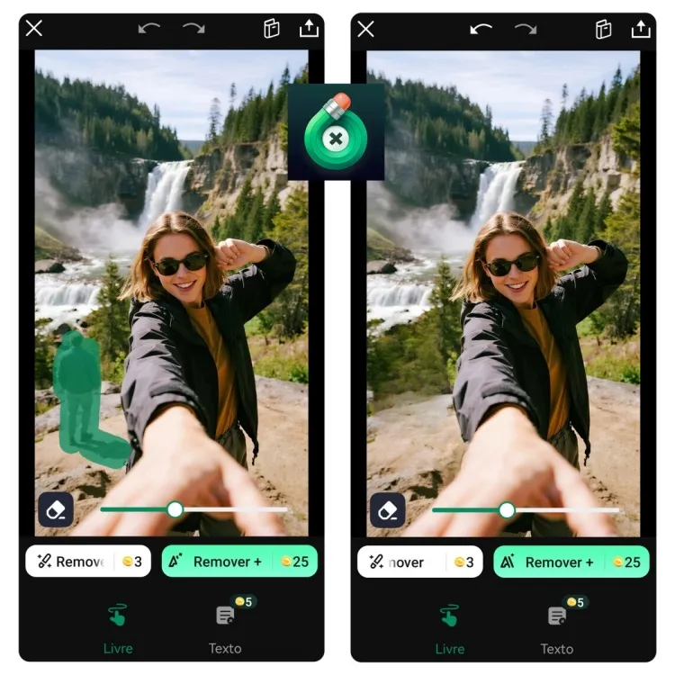 Como remover pessoa da foto com o Retouch