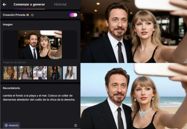 edita la foto con  prompt IA de SeaArt