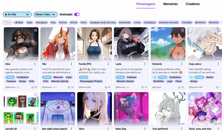 Melhores chatbots de personagens de IA 4: Crushon AI