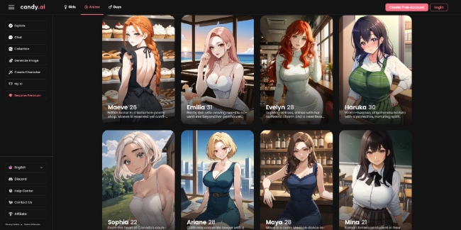 Candy AI Homepage