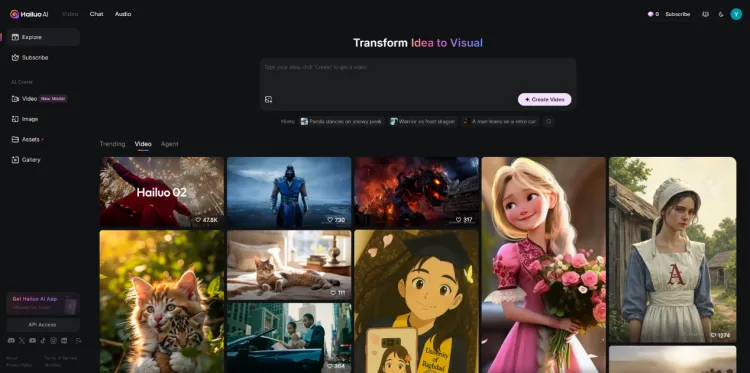 Como animar imagem com IA do Hailuo AI
