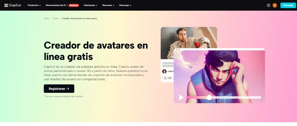 Creador de avatares - Capcut