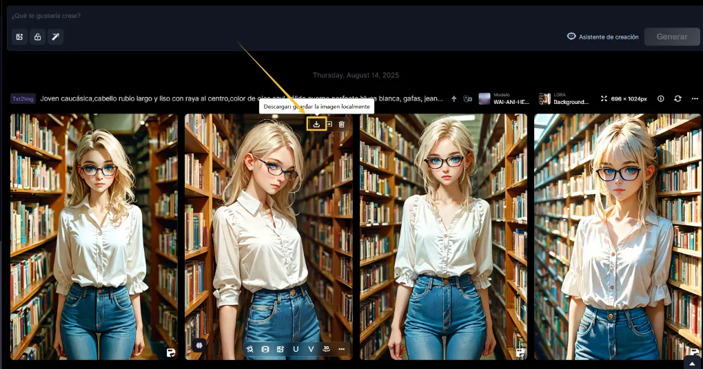 Descarga la imagen sensual generada por IA